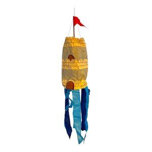 2000s In the Breeze Sandcastle Windsock – Color Our World – 8" x 40" – Appliqué